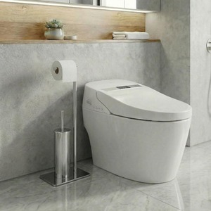 Bathroom Floor Stand 2-in-1 Paper Holder and Brush set (22 x 16 x 67cm)