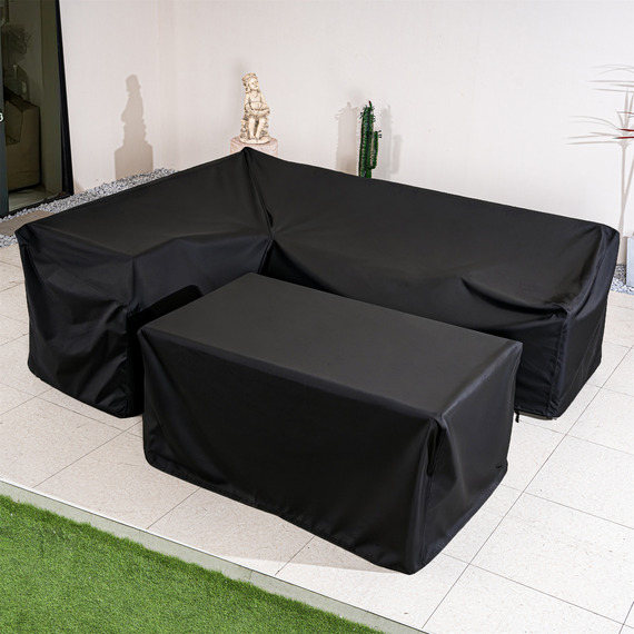 Protective Cover - Corner Set with Rectangular Table