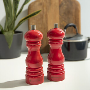 MasterClass Set of 2 Capstan Salt or Pepper Mill with Interchangeable Caps