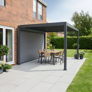 Ibiza Aluminium Pergola Manual Blind