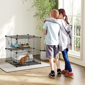 PawHut Indoor Cat Cage with DIY Customizable Design