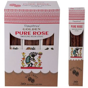 Golden Pure Rose Smudging Resin Sticks for Meditation, Home Fragrance