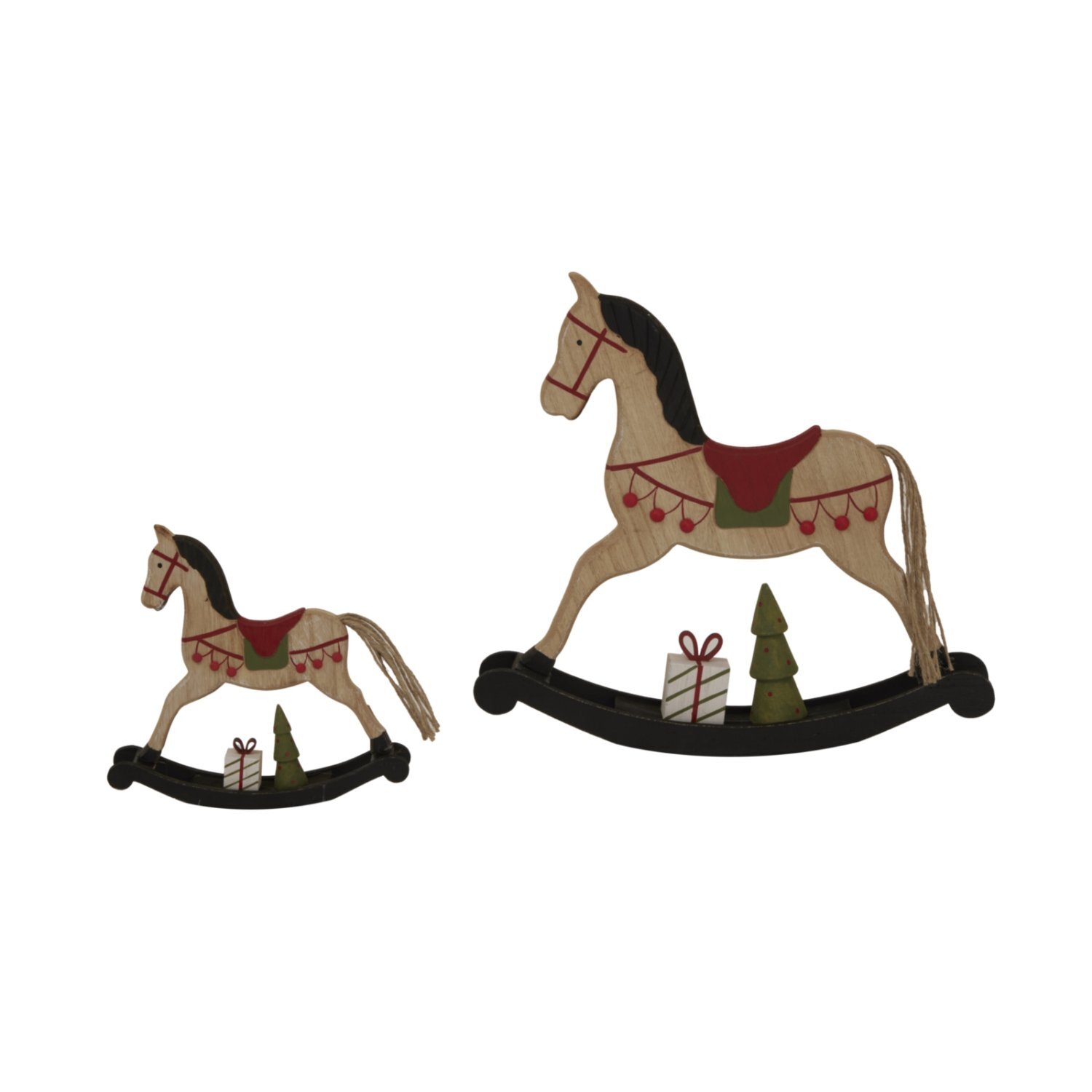Image of Rustic Decorated Rocking Horse Vintage Farmhouse&hellip;