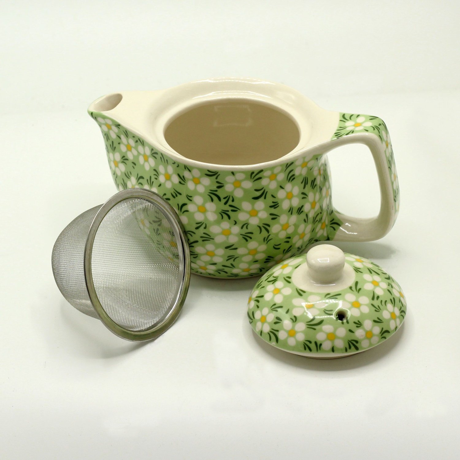 Image of Small Green Daisy Herbal Teapot Perfect&hellip;