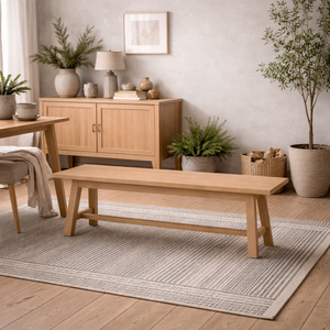 Arklow Large Latte Wooden Bench