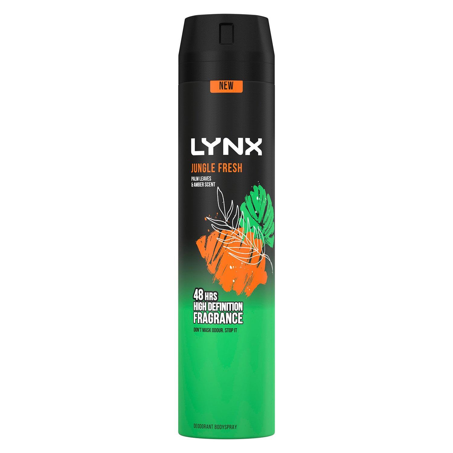 Lynx Jungle Fresh Xxl Body Spray 6X250ml - 48H Odour Protection With Zinc Tech (62717860) - Image 7