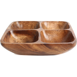 Kora Acacia Four Section Serving Dish