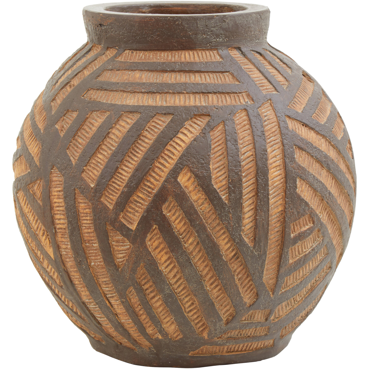 Viso Small Silver Face Tall Vase - magnesia 45%,inoragnic resin 30%,fiberglass 25%
