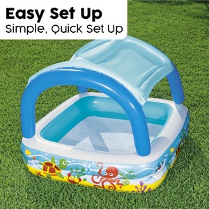 Bestway Inflatable Baby Paddling Pool with Canopy