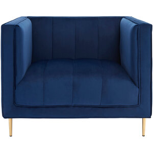 Otylia Deep Blue Velvet Armchair