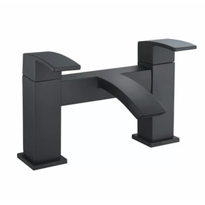 Bathroom Black Waterfall Basin Mixer Bath Filler Tap