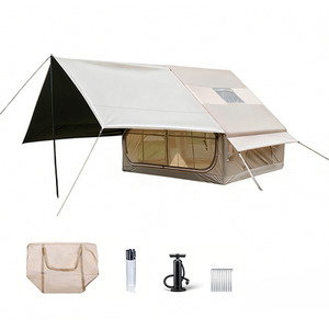 Inflatable Camping Tent with Chimney Opening and Skylight