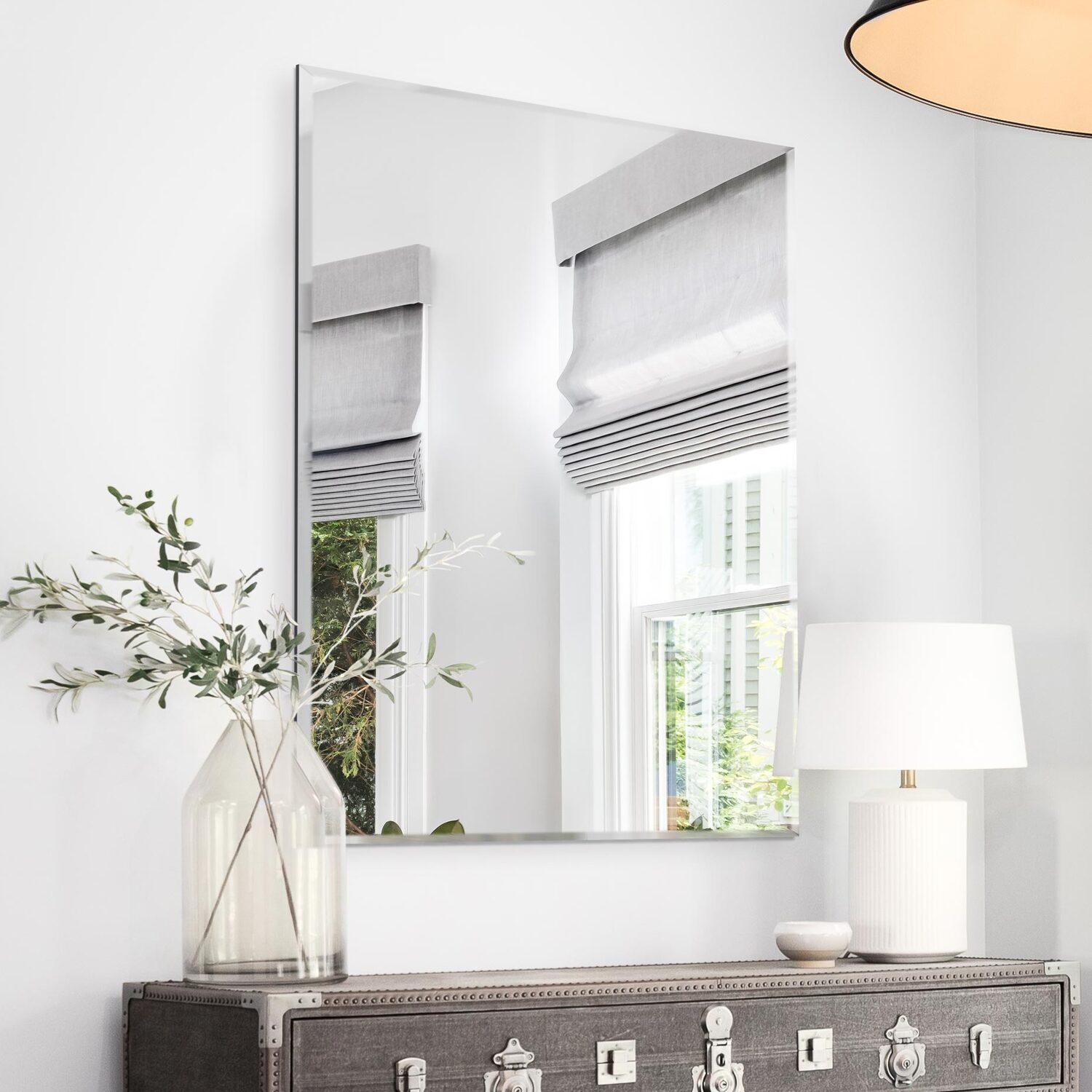 MirrorOutlet Single Bevelled Venetian Mirror 100 x 70CM - All glass