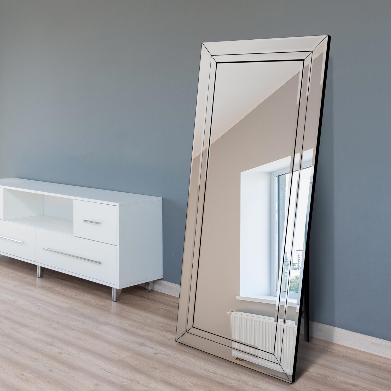 Image of MirrorOutlet Double Bevel Modern Venetian Cheval&hellip;