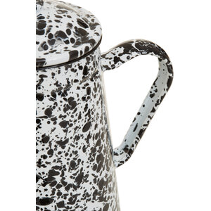 Hygge Black And White Patterned Teapot