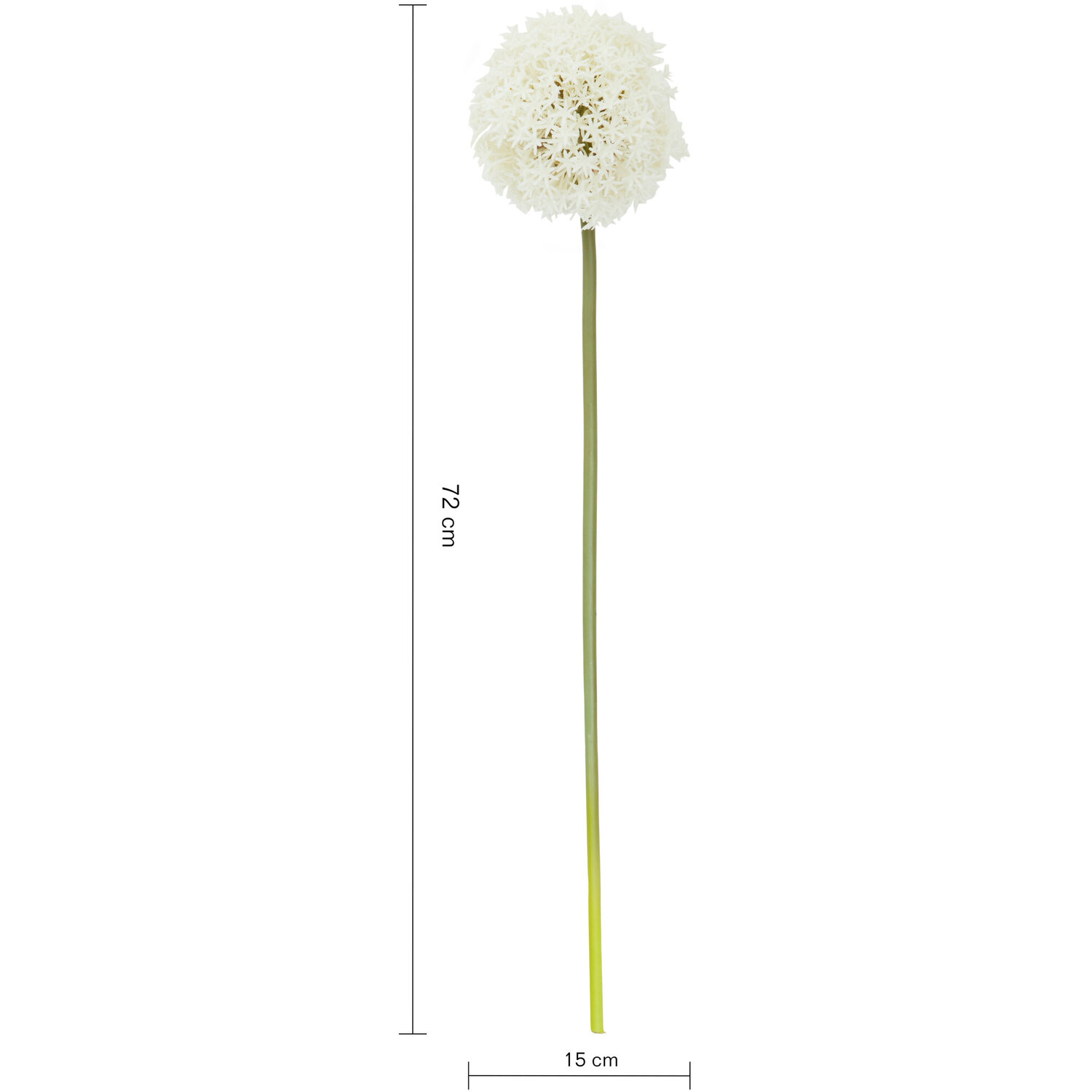 Fiori Ivory Allium Flower Stem - White