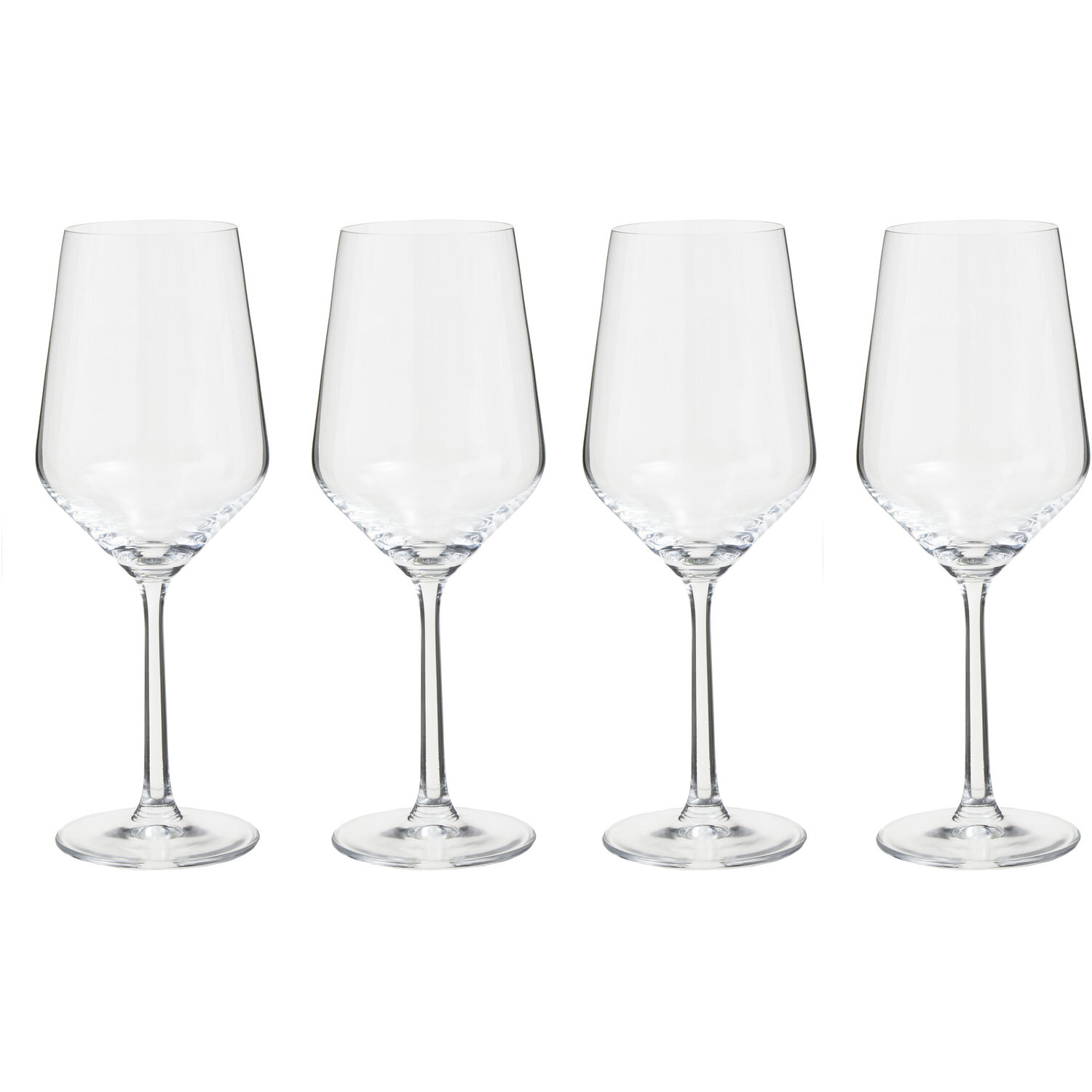 Ada Set of 4 Crystal Wine Glasses - Transparent