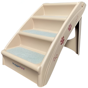 HugglePets Plastic Pet Stairs / Steps - Beige