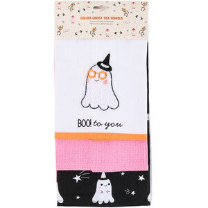 Pack of 3 Goldie Ghost Tea Towels