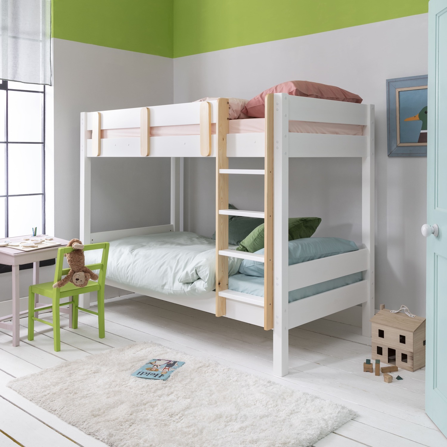 Una Bunk Bed - White Asana Trundle