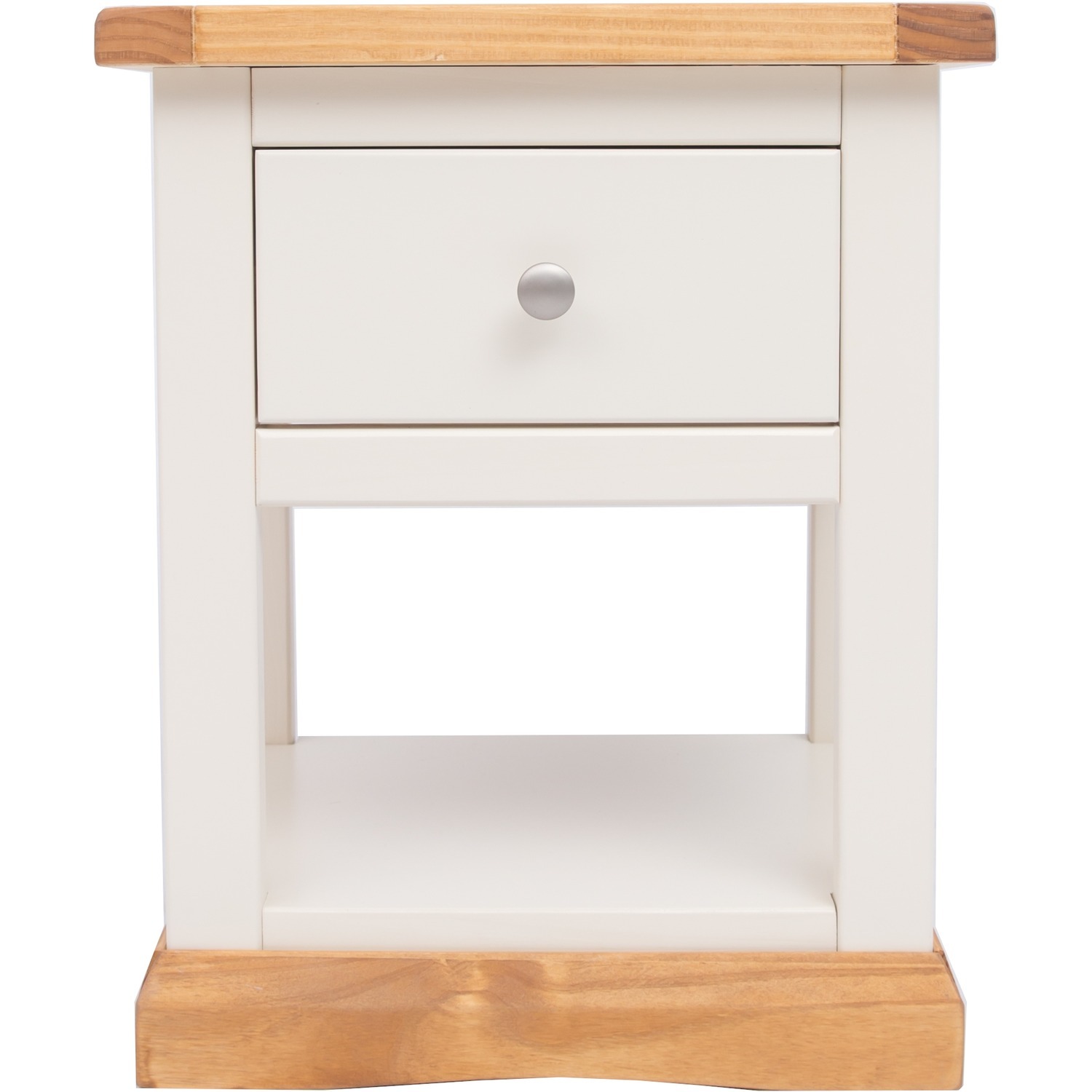 Cabinet Bits Trevi 1 Drawer Bedside Table With Shelf - White