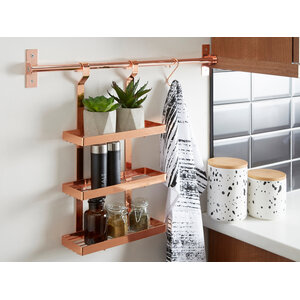 Sorello Rose Gold Three Level Hanging Rack