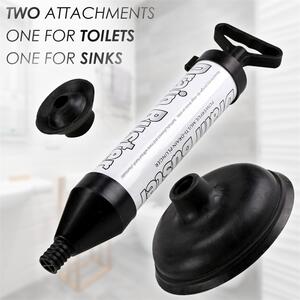 Air Pump Drain Unblocker Sink & Toilet Plunger