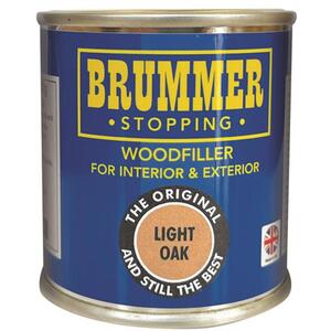 Brummer Wood Filler Light Oak 250g