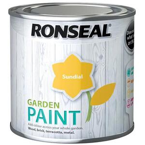 Ronseal Garden Paint Sundial 250ml - Outdoor Wood and Metal Paint - 37390