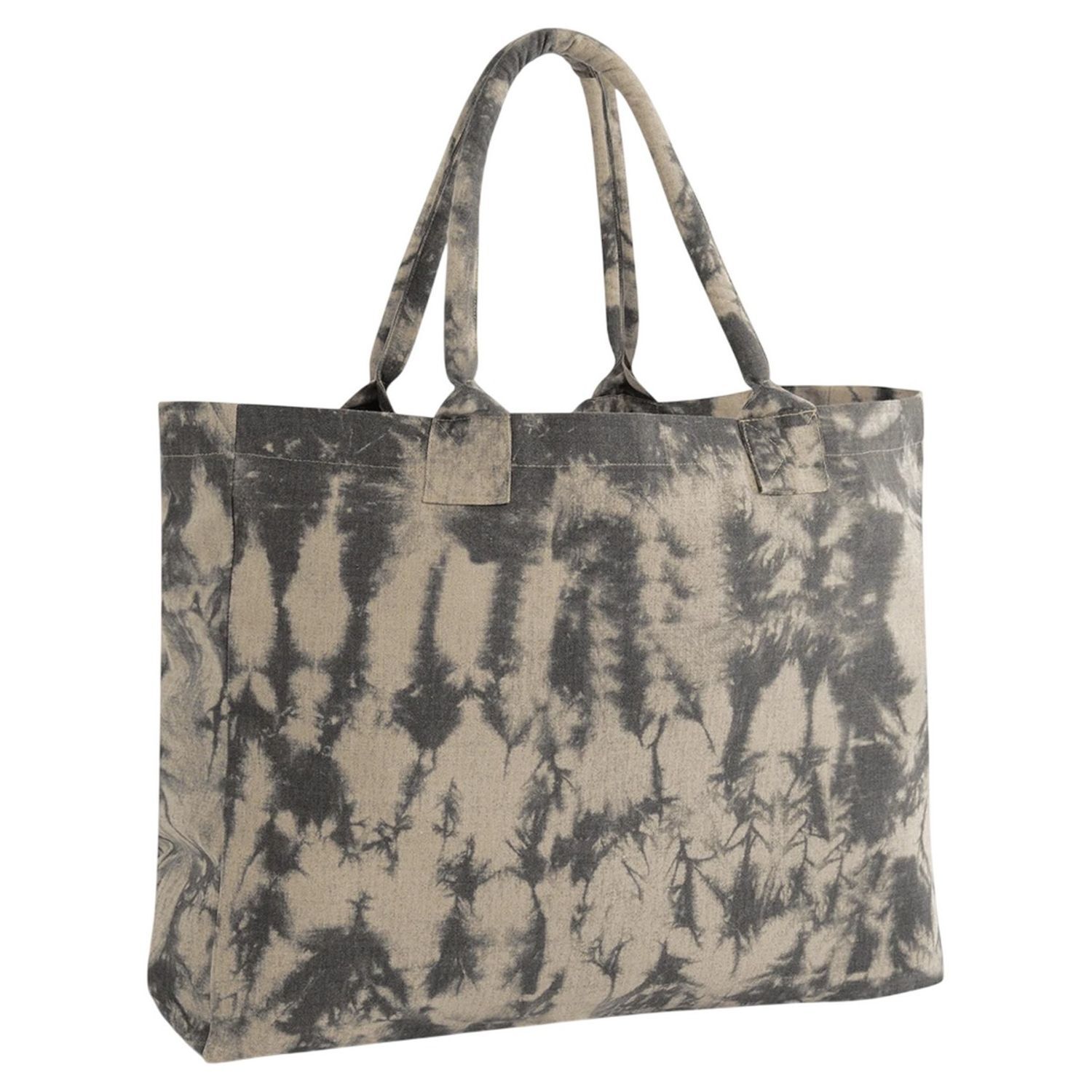 Westford Mill Tie Dye Canvas Tote Bag - Sand Black