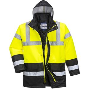 Portwest Mens Contrast Hi-Vis Winter Traffic Jacket