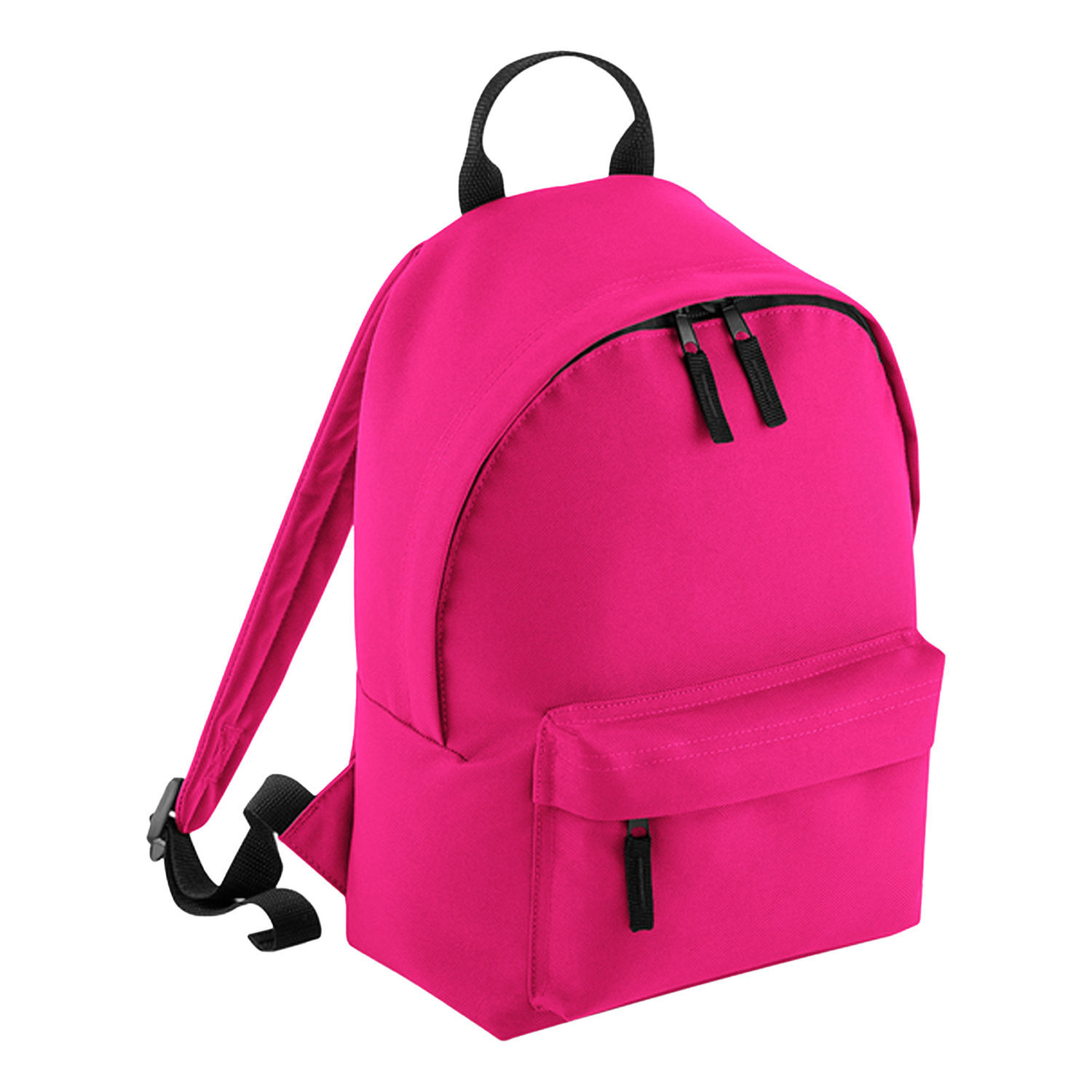 Bagbase Junior Fashion Backpack / Rucksack (14 Litres) (Pack Of 2) - Fuchsia/Graphite