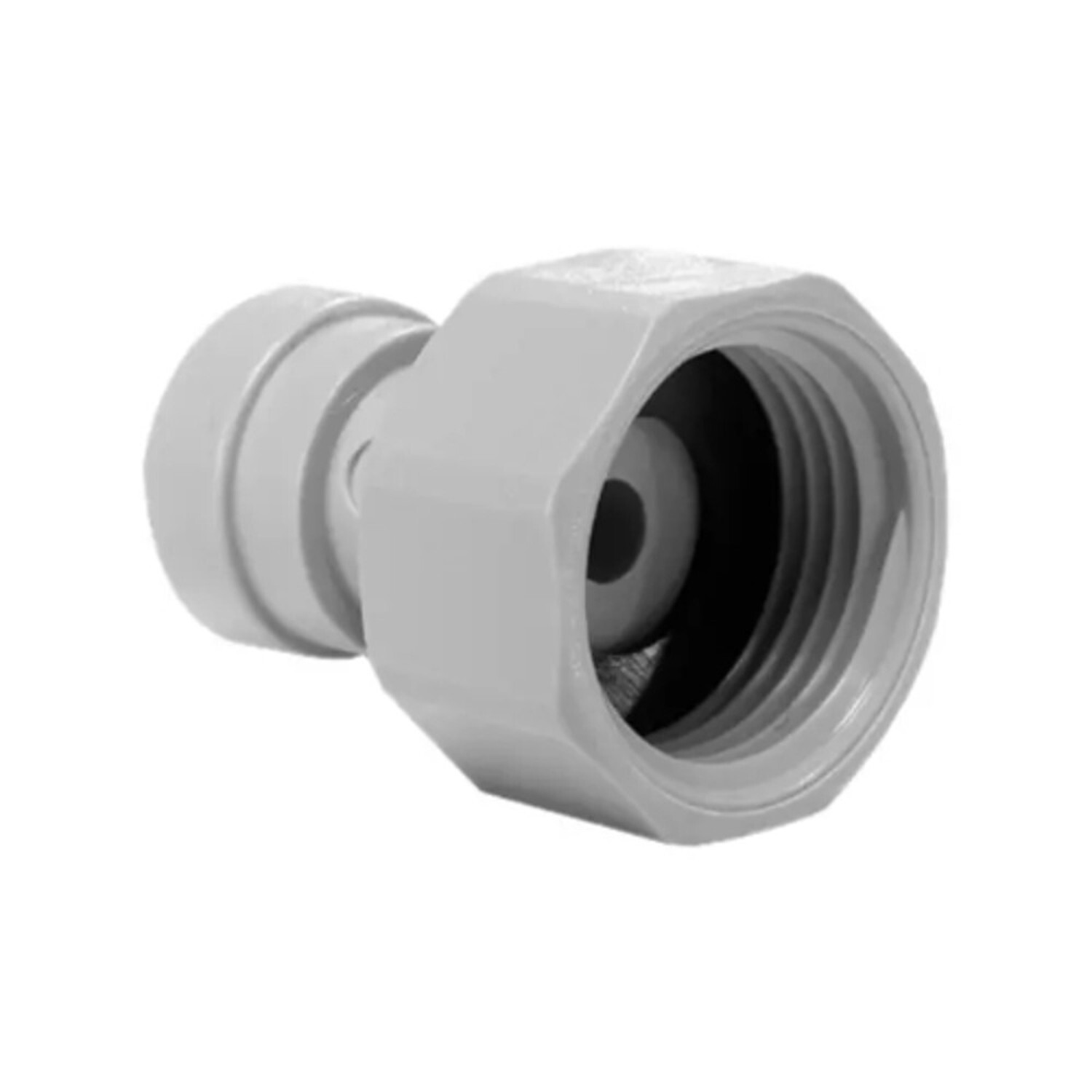 John Guest Speedfit 3/8 X 3/8 Bsp Female Adaptor - Pi451213s - Durable Plumbing - Grey