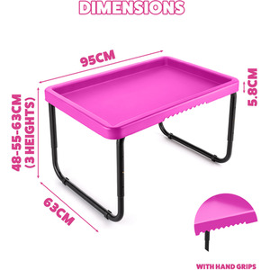 Pink Plastic Play Tray Activity Table shot 15766499