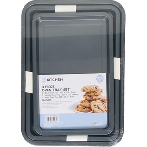 3 Piece My Kitchen Oven Tray Set