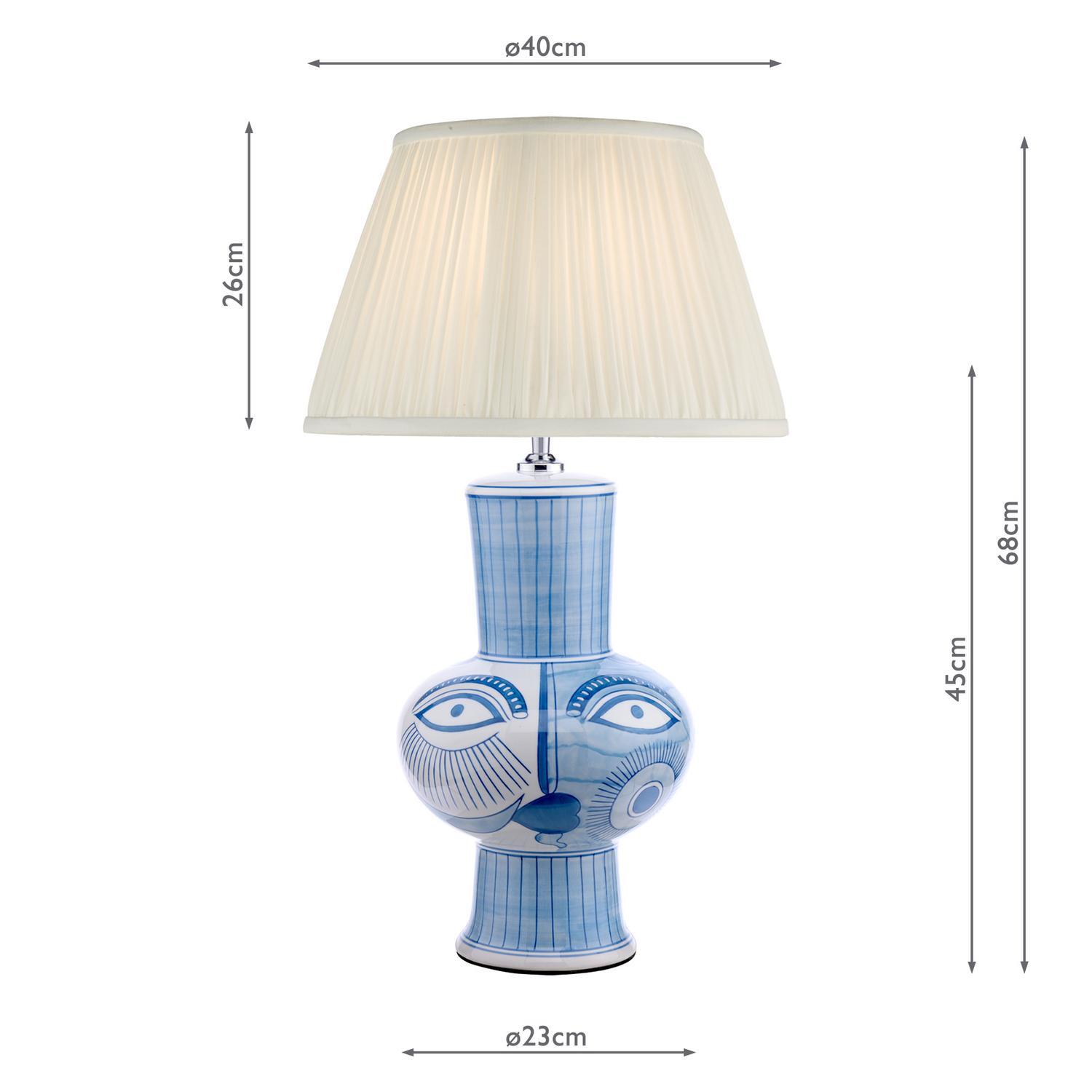 Dar Picasso Table Lamp Multi-Coloured Ceramic