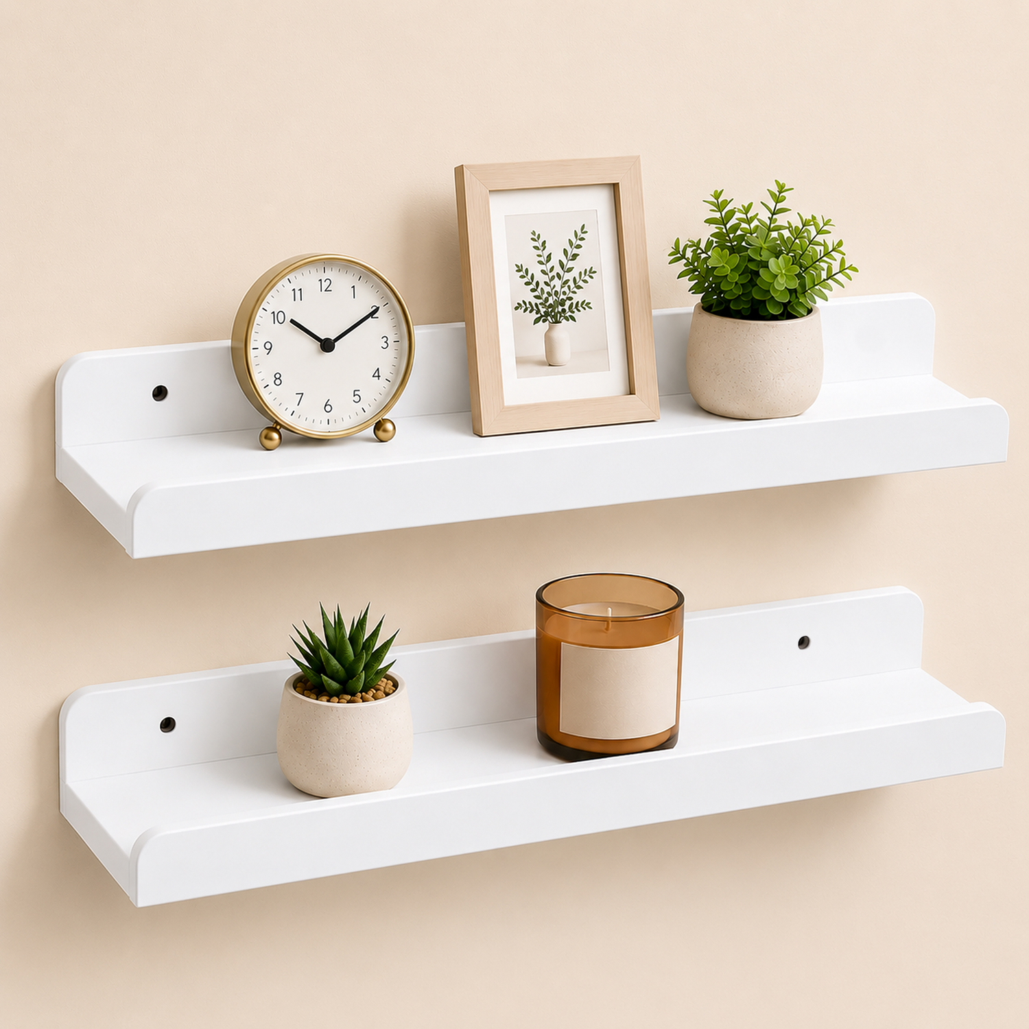 Innoteck Floating Shelf Set 40Cm Mdf Pack Of 2