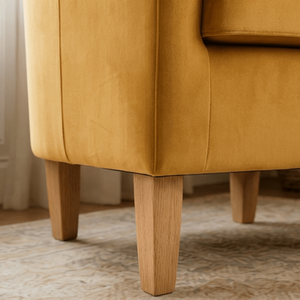 Mustard Bedford Small Padded Curved Back Tub Chair shot 16028254