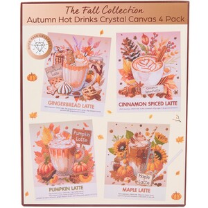 Autumn Hot Drinks Crystal Canvas Kit