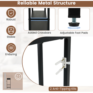 LED Charging Station Console Table