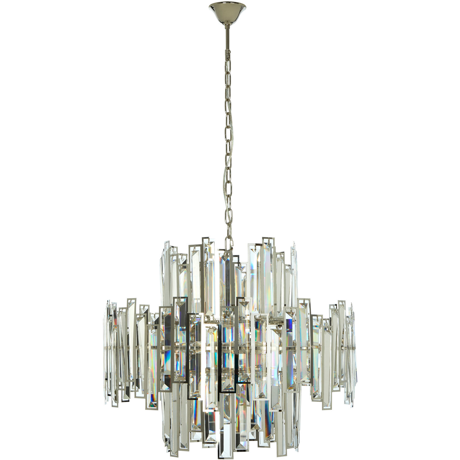 Fifty Five South Kelona Large Chandelier. - Silver