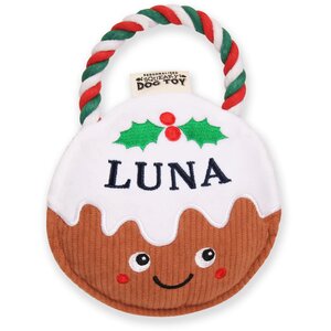 Pre-personalised Christmas Dog Toy Gift - Over 80 Titles - Luna