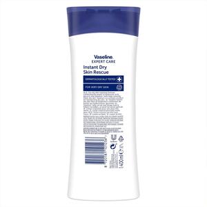 Vaseline Expert Care Body Lotion Instant Dry Skin Rescue Hydrating 400ml, 10 Pk