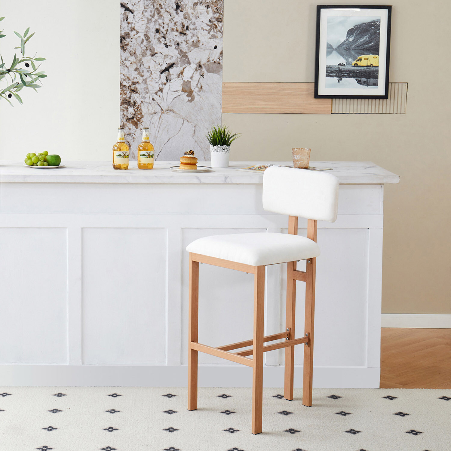 Francis Natural Bar Stool