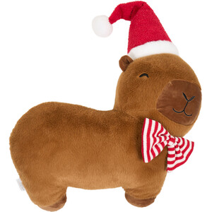 Capybara Christmas Cushion