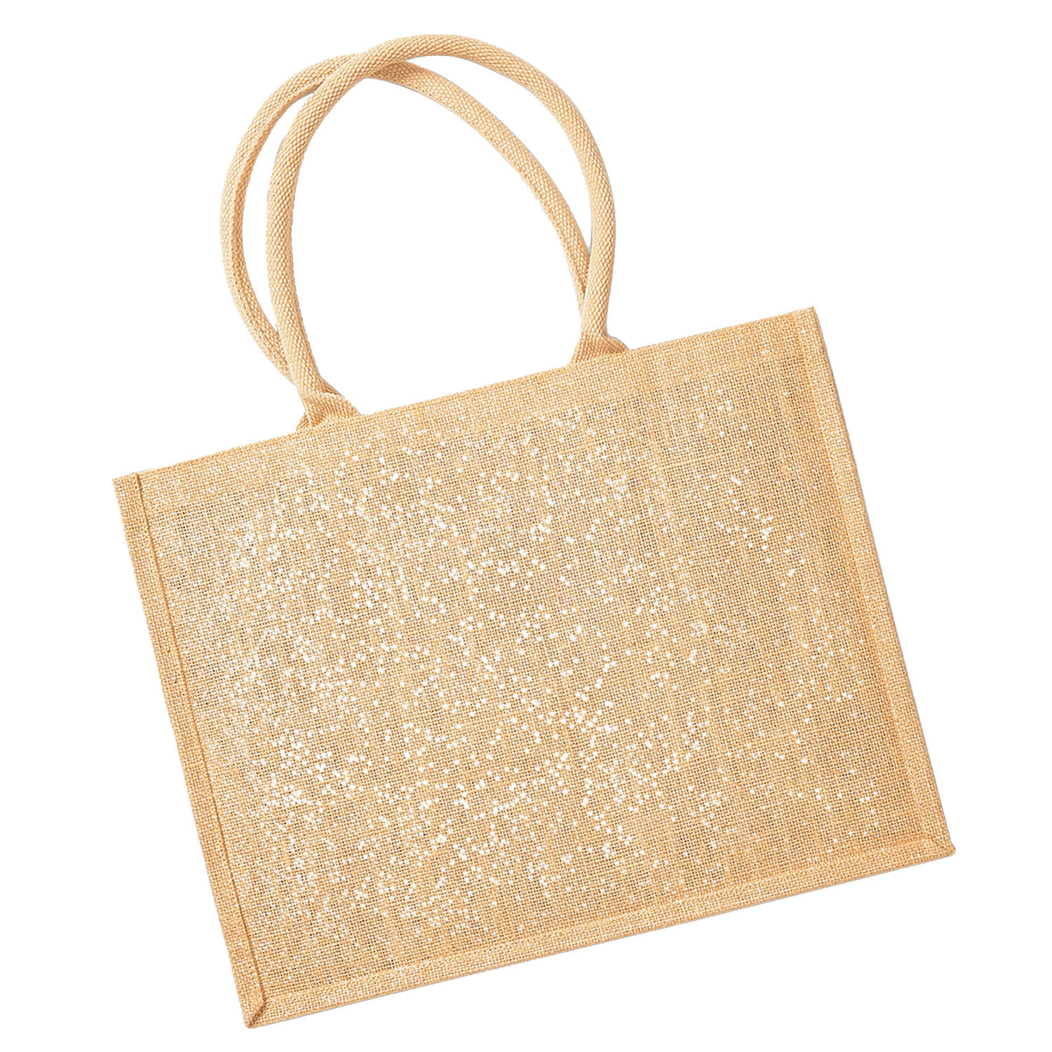 Westford Mill Shimmer Jute Shopper - Natural Gold
