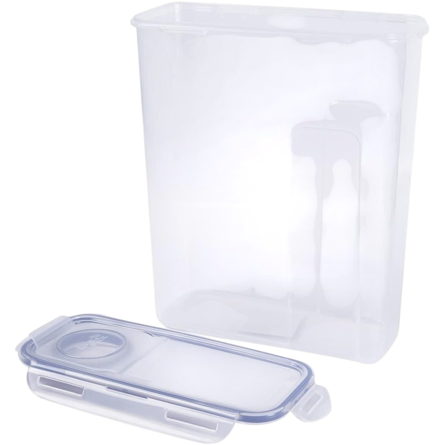 Locknlock Airtight Kitchen Storage Container Bpa Free Transparent Cereal Dispenser Storage Container Flip Top Lid 4.3L