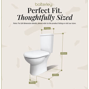 Modern Bathroom Design Toilet Pan with Cistern and Fittings , 745 x 360 x