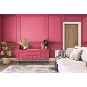 Hemway Chalk Based Furniture Paint A5 Sample, Candy Red, Peel & Stick