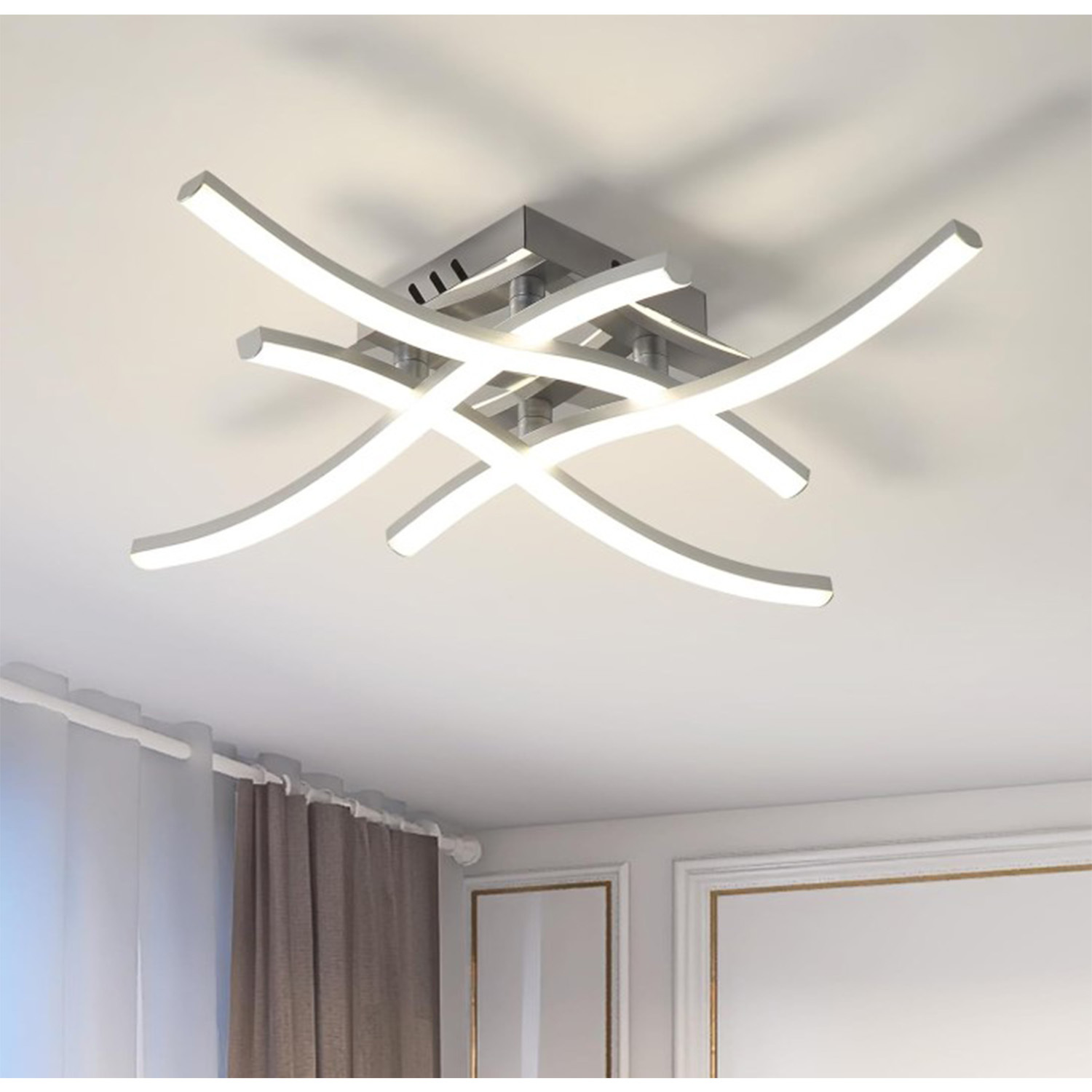 The Bath Plus Tb+ Ceiling Light Waving Silver - Silver
